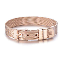 Keeper Mesh Bracelet with Adjustable Titanium Steel Band