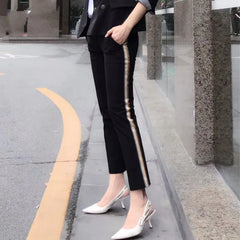 Slim Fit Checkered Casual Pants for Men