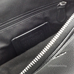 Coach Ethan Black Leather Sling Pack Shoulder Bag