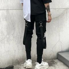 Trendy Men's Harem Pants with Strap - Casual Style