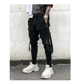 Trendy Men's Harem Pants with Strap - Casual Style