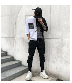 Trendy Men's Harem Pants with Strap - Casual Style
