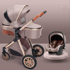 Folding Shock-Absorbing Baby Stroller