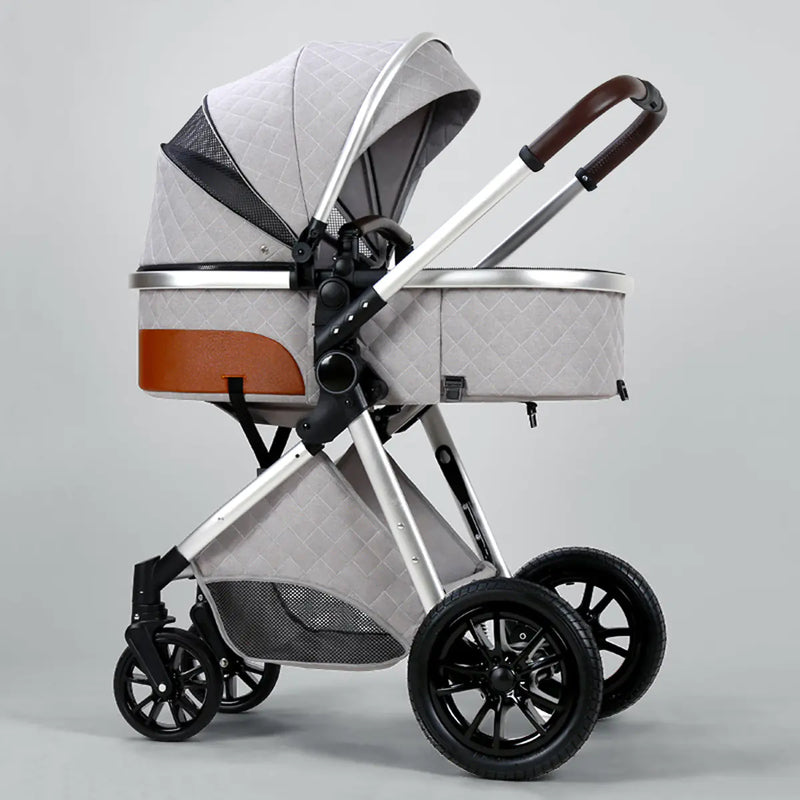 Folding Shock-Absorbing Baby Stroller