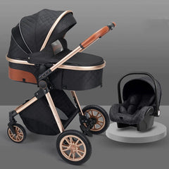 Folding Shock-Absorbing Baby Stroller