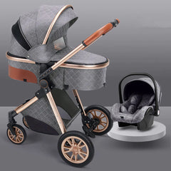 Folding Shock-Absorbing Baby Stroller